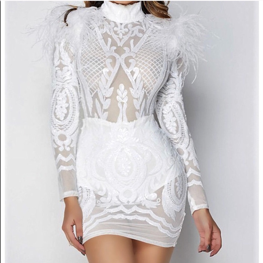 Sequined special occasion dress